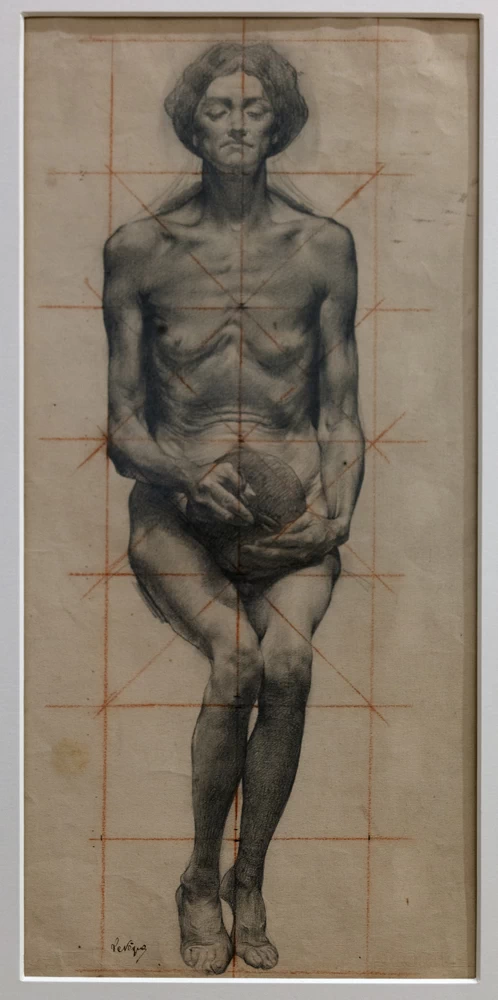 Studio del corpo per La Parque - Museo delle Belle Arti. Tournai